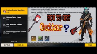 HOW TO GET GUITAR SKIN FREEFIREHOW TO GET GUITAR FREEFIRE FREEFIRE REWARD REDEMPTION CODE GUITAR