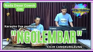 Ngolembar - Cicih cangkurileung karaoke nada cowo Cm versi bajidor