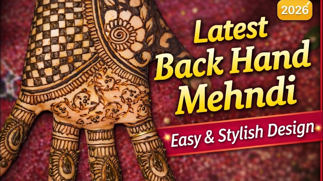Beautiful Full Hand Mehndi Design | Easy Bridal Henna Art 2026