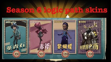 Identity V: Season 6 Logic Path skins