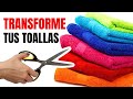 3 Trucos Geniales para hacer con Toallas | transforme tus toallas viejas