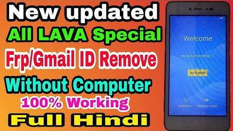 Lava Z60 Frp/Gmail remove full Hindi  Trick.