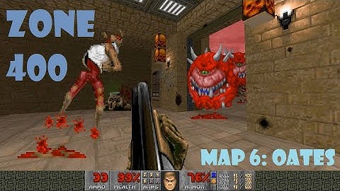 Doom 2: Zone 400 by pcorf - Map 6: Oates - UV 1st attempt - these maps r always fun