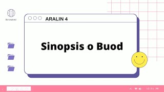 Pagsulat ng Buod o Sinopsis