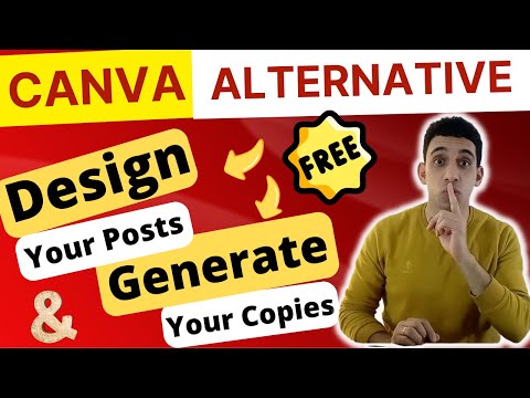 Canva Alternative Free: In One Place Design your Post and Generate your Copy.