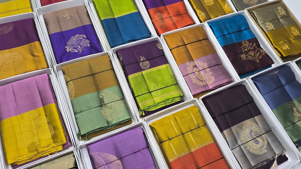 Discount Sale || Contrast Border Soft Silk Sarees With Price || Sirumugai -Coimbatore|| Door Delivry