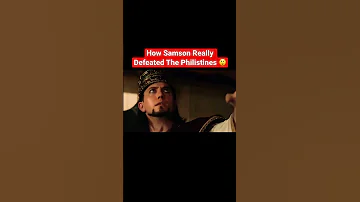 How Samson REALLY Defeated The Philistines! 😲 #shorts #youtube #fyp