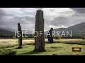 Isle of Arran, Scottish Island, Scotland in 4K aerial video