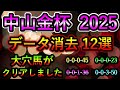 中山金杯2025 【消去データ12選】 大穴馬がクリアしました