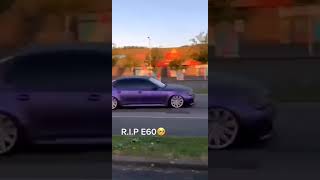 Accident d'une BMW M5 E60 à Vendin