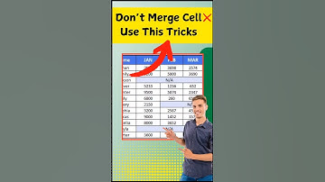 Merge Cell Like Pro #excel #exceltutorial #shorts #viralvideo