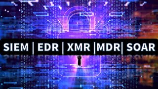 SIEM, EDR, XDR, MDR & SOAR | Cybersecurity Tools and Services | Threat Monitoring