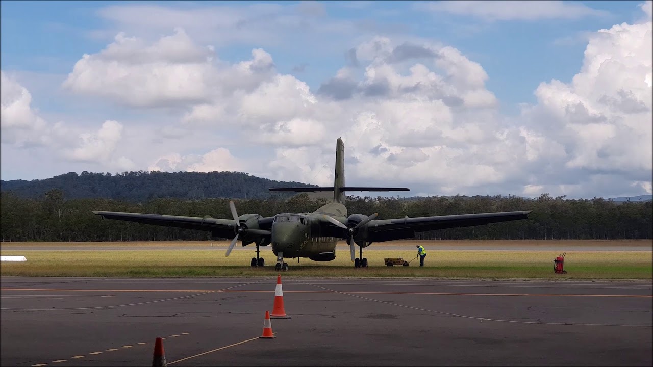 Radial Engine Start - De Havilland DHC-4 Caribou - Engines Start, Warm ...