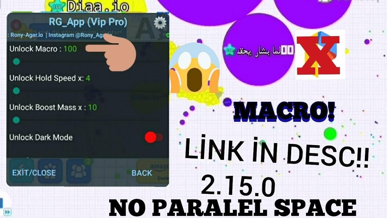 AGAR.IO 2.15.0 MOD MENU APK, Macro & Zoom - Ios Font (Agario Mobile) 