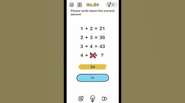 Please write down the correct answer. How to complete Brain Out Level no.54