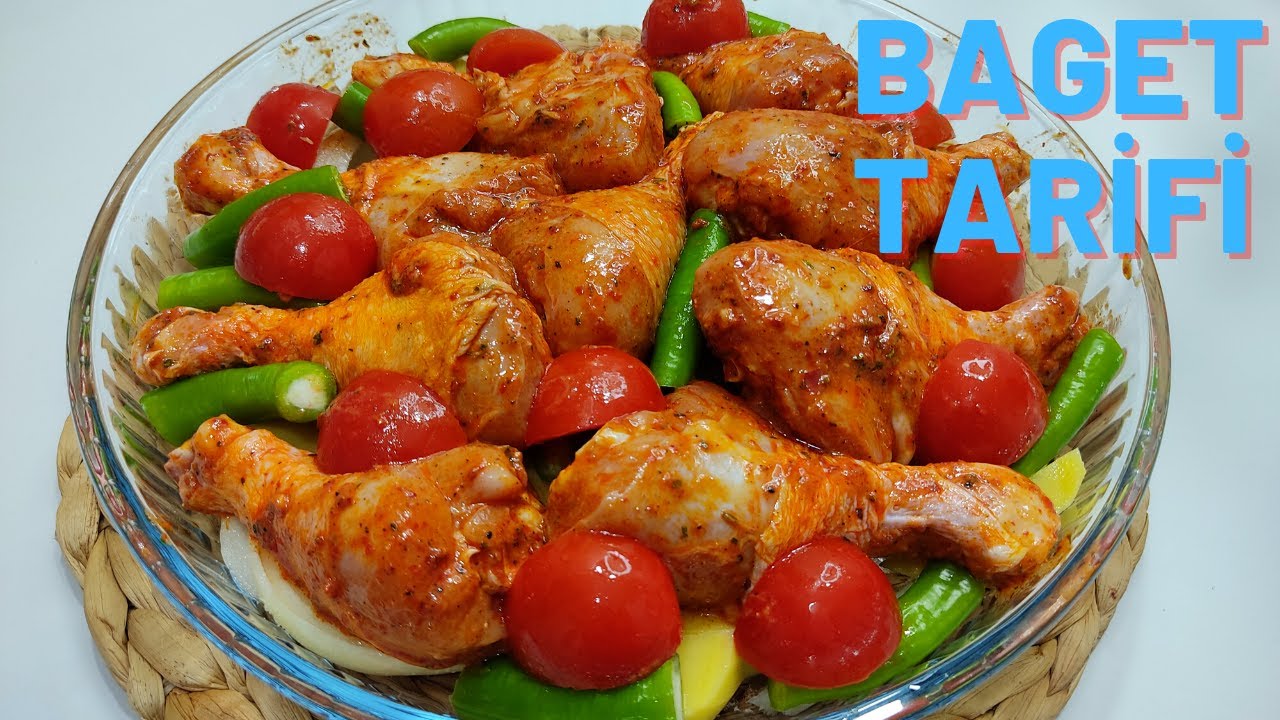 FIRINDA SEBZELİ PATATESLİ  SOSLU VE LEZZETLİ  TAVUK BAGET TARİFİ – EN PRATİK EN KOLAY TAVUK YEMEĞİ