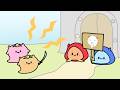 兄が看板を持つ双子の敵【アニメ】【リズム】