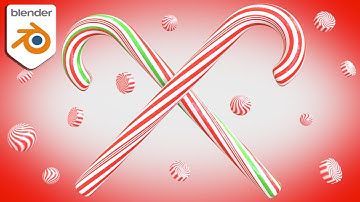 Candy Canes (Blender Tutorial)