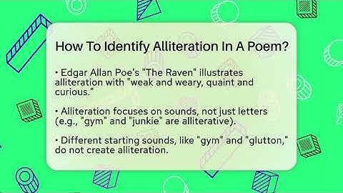 How To Identify Alliteration In A Poem? - Tales And Texts