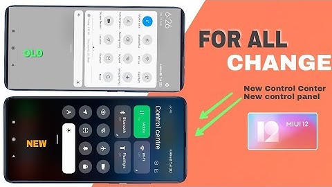 MIUI 12 New Control Center|New control panel| Enable|💥miui12 hidden features