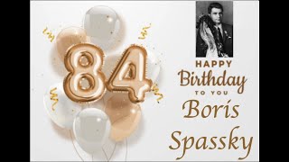 Happy 84th birthday to Boris Spassky, the 10th World Chess