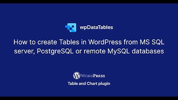 Connecting your wpDataTables to Multiple Database Sources