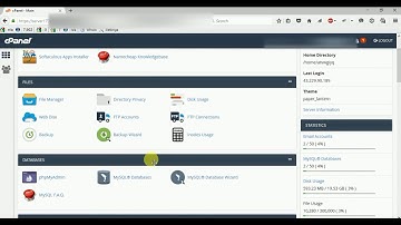 How to create a MySQL database/User from Cpanel using  PHPMyAdmin?