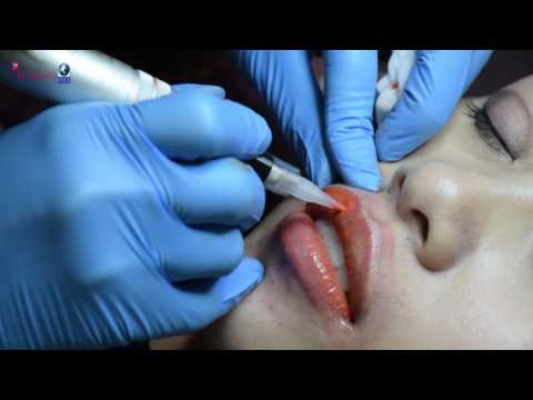 Dạy phun môi phủ Gel Collagen không sưng không đau / VietBeauty Academy