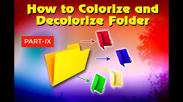 How To Colorize & Decolorize Folder|| Part 9|| Computer Basic tutorial in Bengali ||Diganta Computer