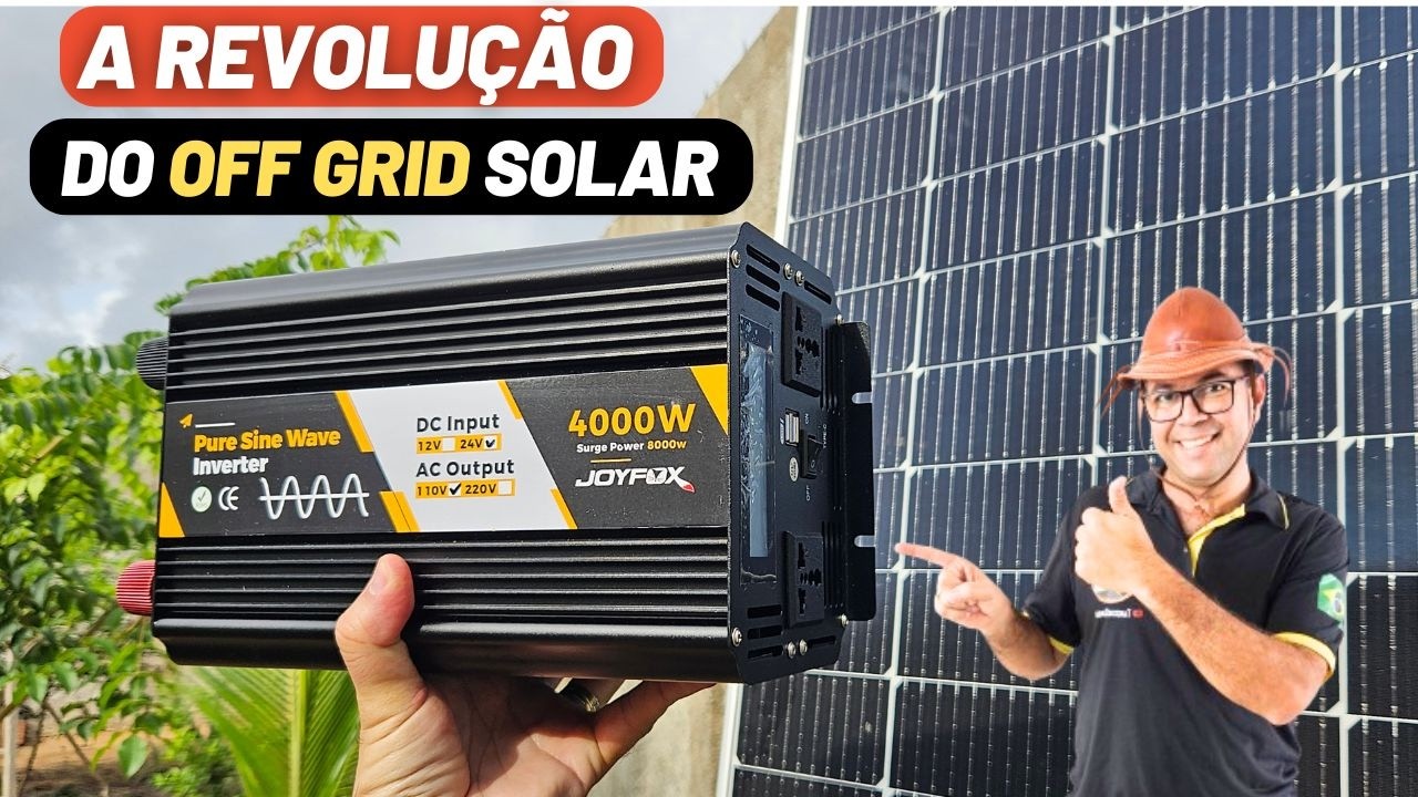 ☀️🔋JOYFOX 4000W/8000  INVERSOR OFF GRID Xau Xau Concessionária