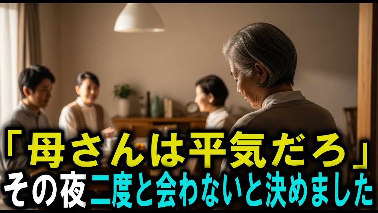 72歳、義母ばかり優先する息子夫婦へ——その夜、私は家を出ました。