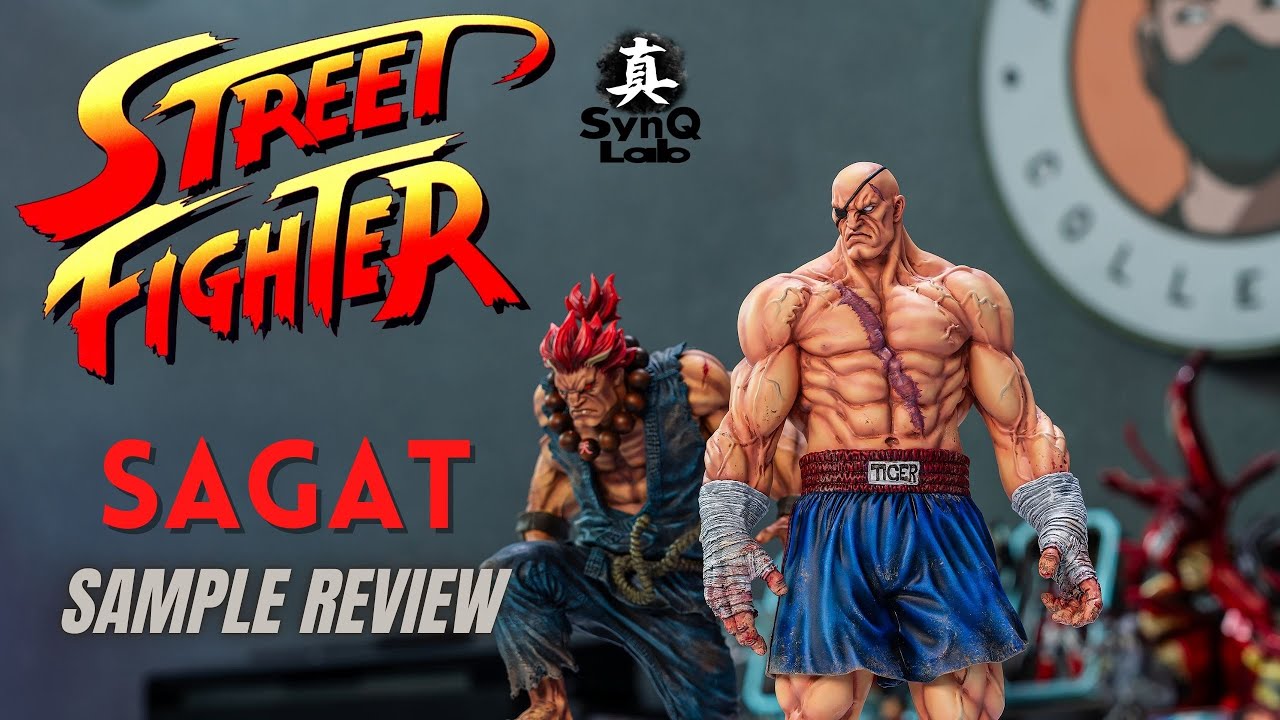SynQ Lab サガット スタチュー 1/6 完成品 ストリートファイター 1/6 scale Sagat [prototype review] | Synq Lab - YouTube
