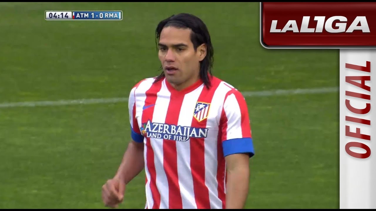 Gol de Falcao (1-0) en el Atlético de Madrid - Real Madrid ...