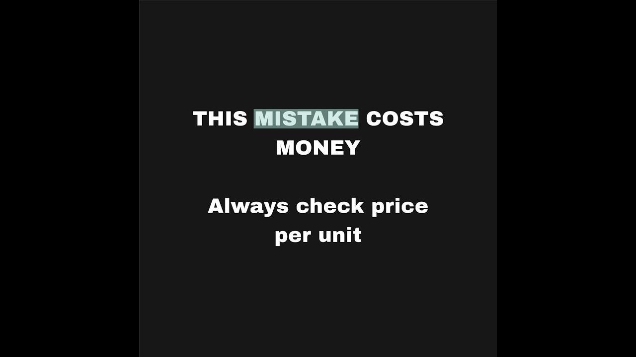 #11. Price Per Unit : Cheap is not always cheaper