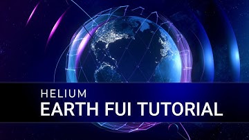 Create a 3D Earth FUI in After Effects with Helium
