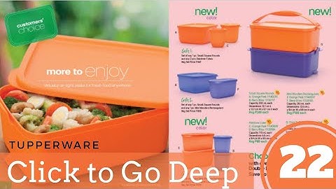 PRODUCT VIDEO #22 - Click to Go Double Deep Set (Tupperware Brands Philippines)