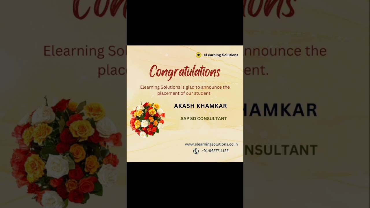 Congratulations on your new job | A journey of success begins 