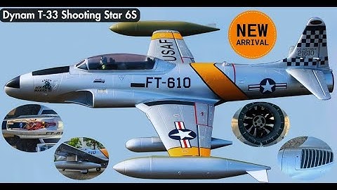 New Release! Dynam T 33 Shooting Star F80 6S 12 Blade 70mm EDF RC Jet Trainer