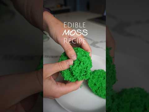 Edible Moss Recipe - great for fairy cakes, woodland cakes, you name it! No baking required 