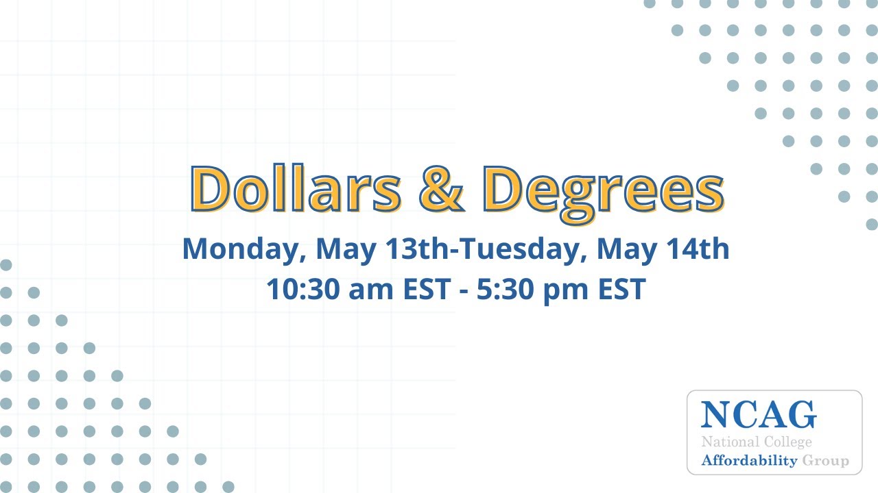 Join us for Dollars and Degrees: NCAG's 2024 Virtual Conference