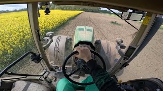 Cab view | John Deere 8230 + Opall Agri Saturn 6