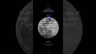 🌌 Pluto has five moons, one of them is called Charon, which is half the size of Pluto. #Shorts