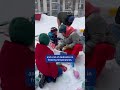 Rainbow Igloo Dazzles In The Snow