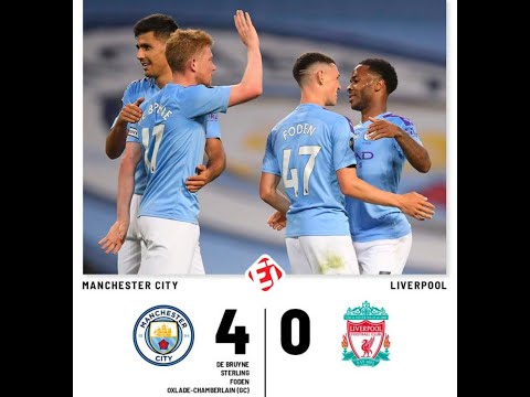 🏴󠁧󠁢󠁥󠁮󠁧󠁿 MANCHESTER CITY 4X0 LIVERPOOL DEPOIS DE SER CAMPEÃO LIVERPOOL LEVA UMA GOLEADA 02/07