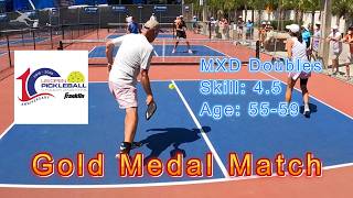 MXD Doubles Skill: 4.5, Age: 55-59 Gold Medal Pickleball Match - US Open 2026