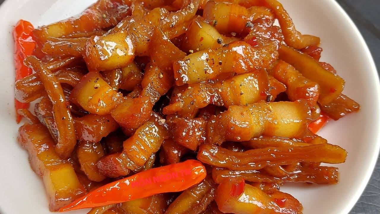 THỊT BA RỌI RIM CỦ CẢI XÁ BẤU cực ngon đơn giản cho bữa cơm gia đình ...