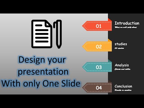 Design a PowerPoint presentation in only one slide  | powerpoint animation tutorial