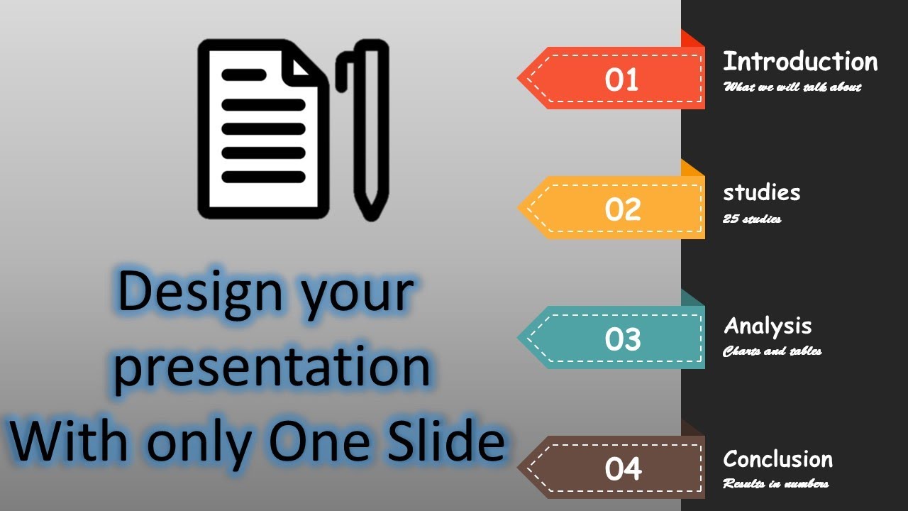 single slide presentation ideas