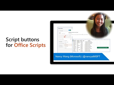 Script buttons for Office Scripts