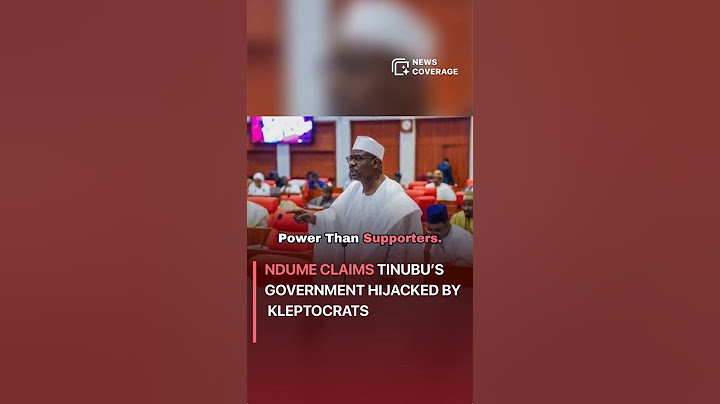 Ndume Claims Tinubu’s Government Hijacked by Kleptocrats #politics